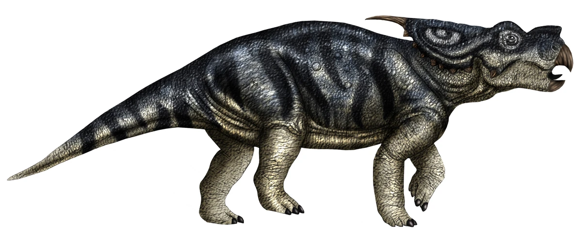Ilustración paleontológica de Achelousaurus