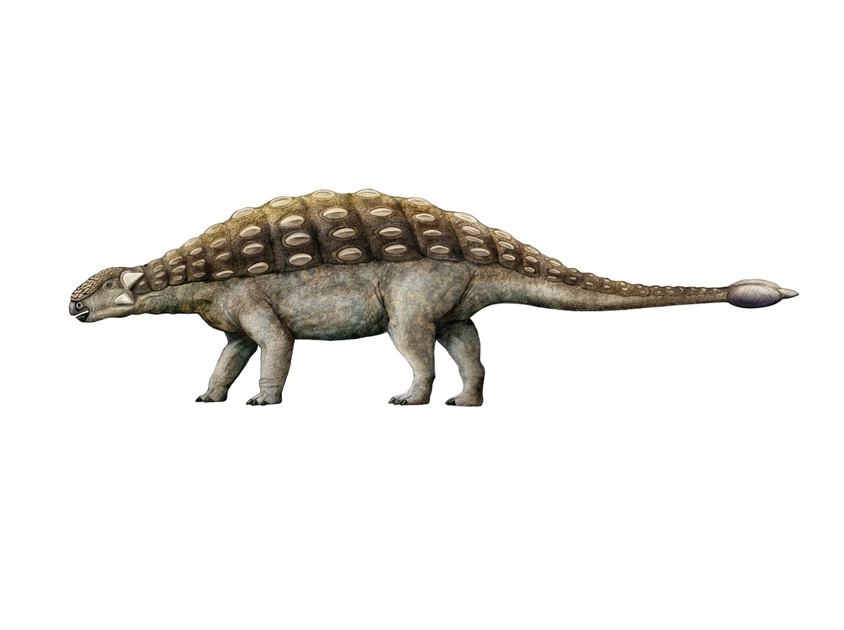 Ilustración paleontológica de Ahshislepelta