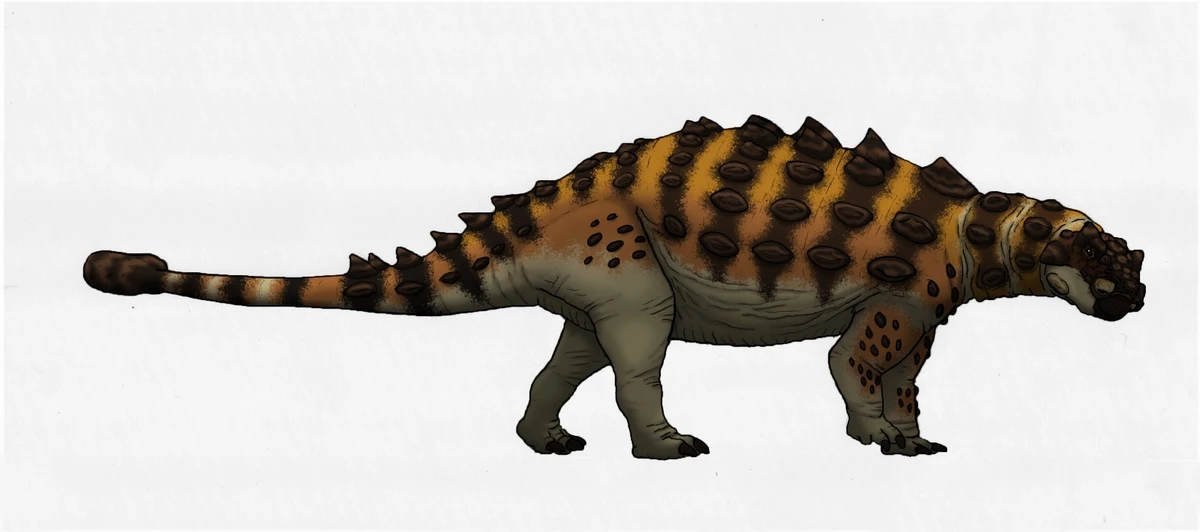 Ilustración paleontológica de Akainacephalus