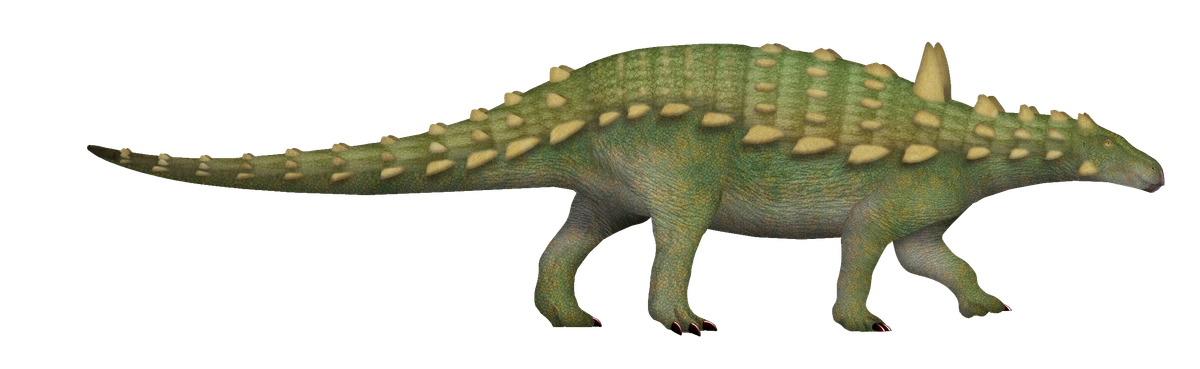 Ilustración paleontológica de Aletopelta