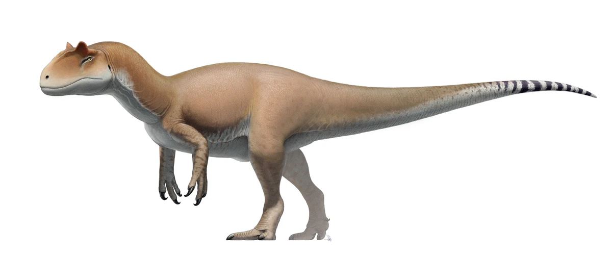 Ilustración paleontológica de Allosaurus