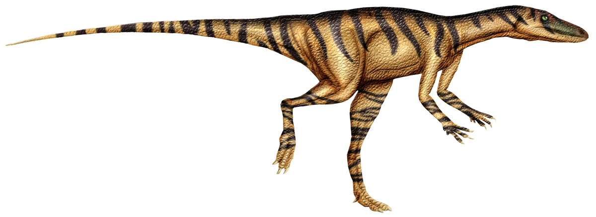 Ilustración paleontológica de Alwalkeria