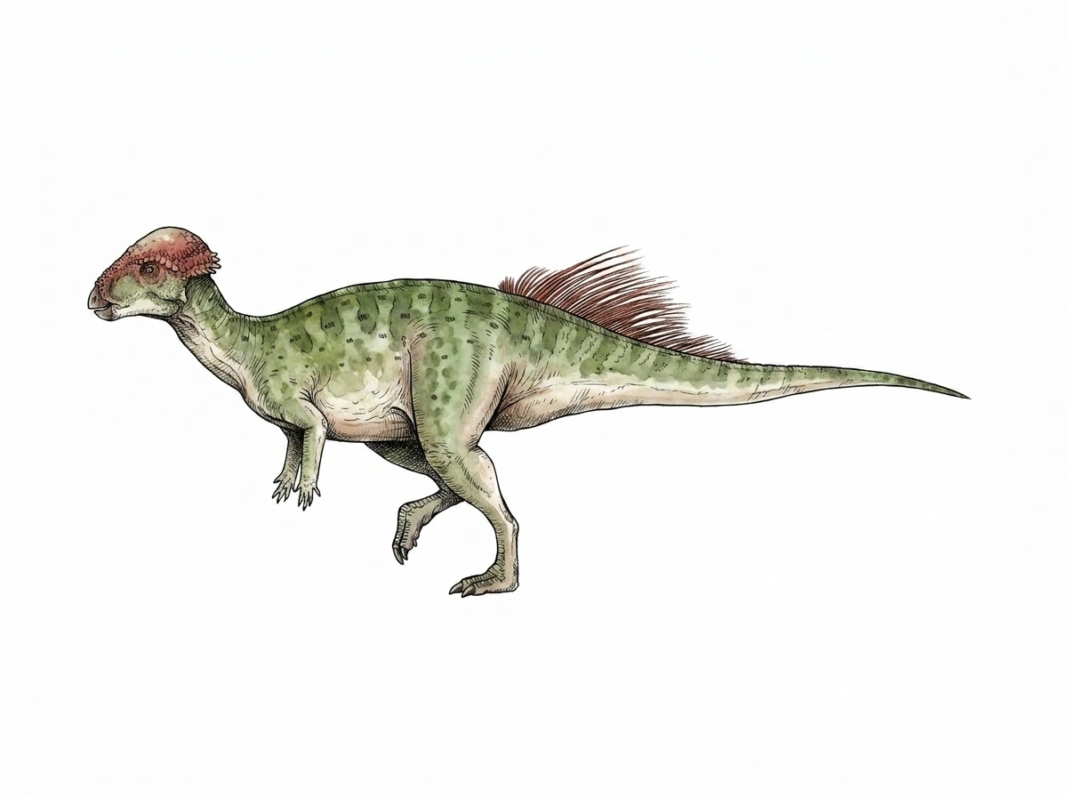 Ilustración paleontológica de Amtocephale