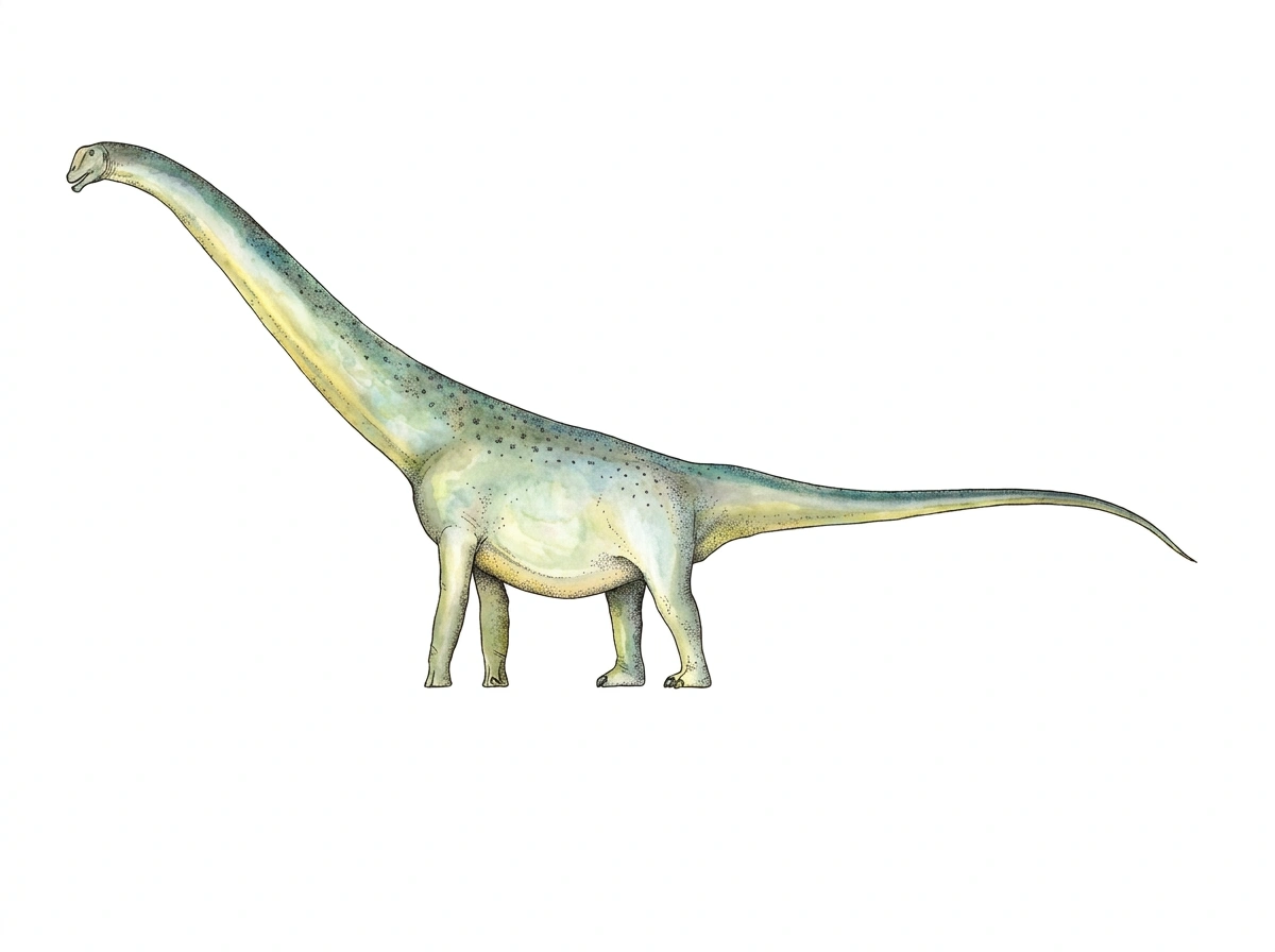 Ilustración paleontológica de Andesaurus