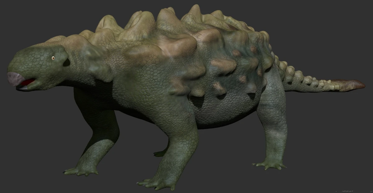 Ilustración paleontológica de Anodontosaurus