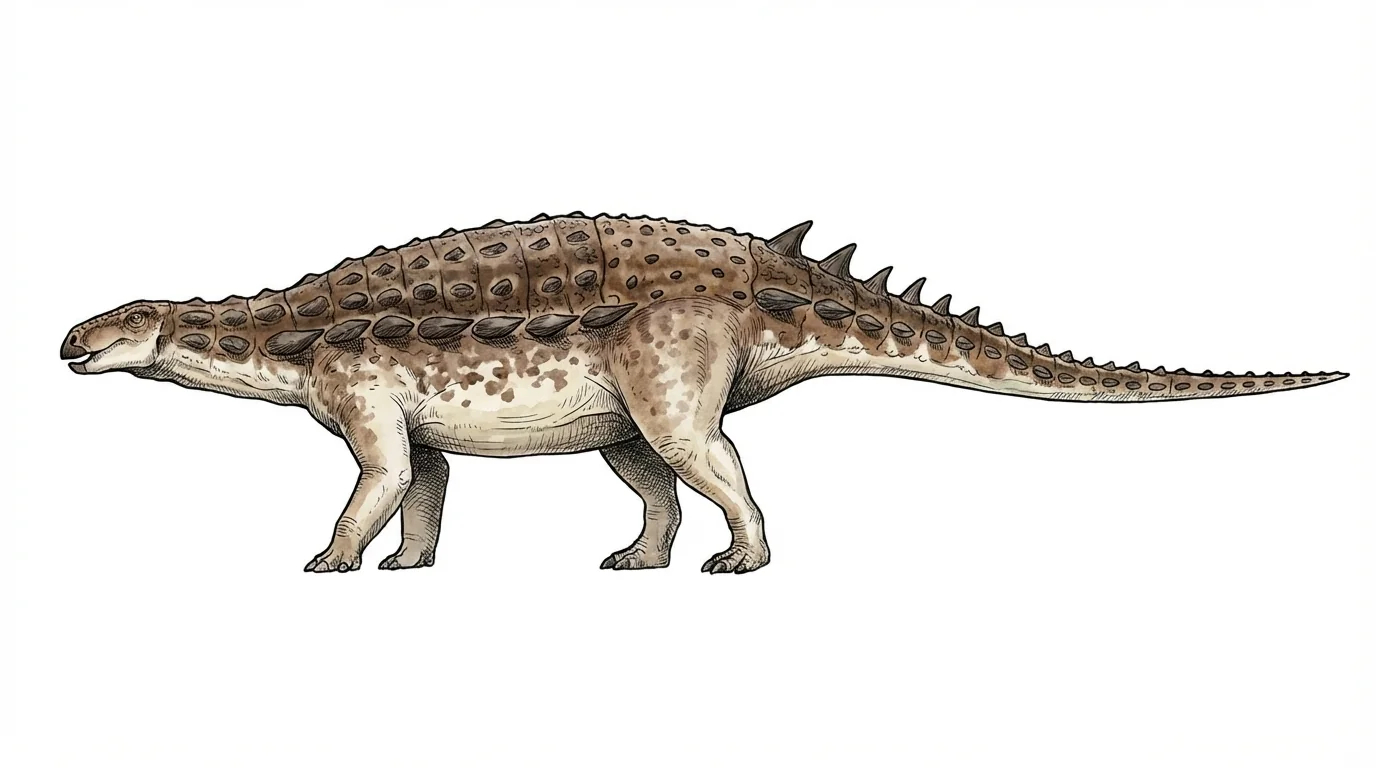 Ilustración paleontológica de Anoplosaurus