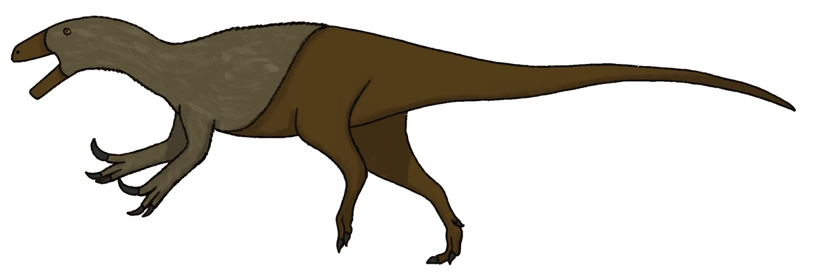 Ilustración paleontológica de Aoniraptor