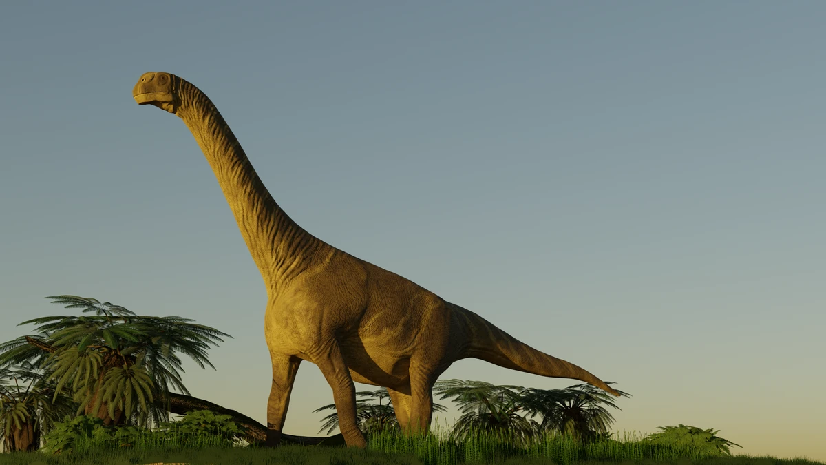 Ilustración paleontológica de Aragosaurus